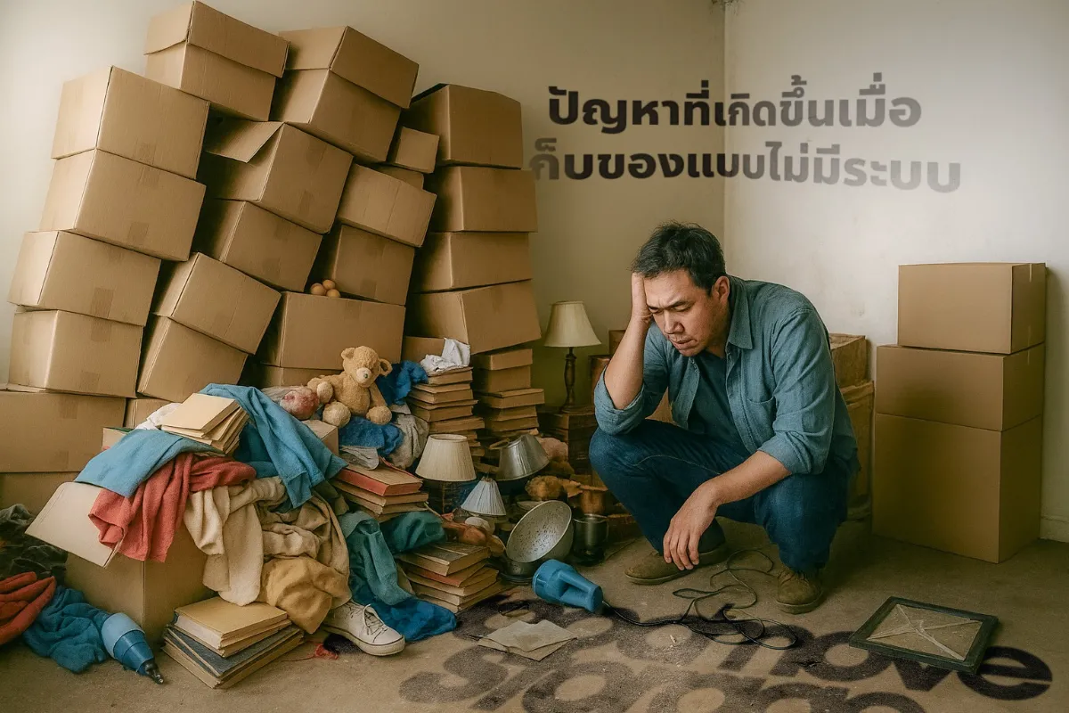 ปัญหาที่เกิดขึ้นเมื่อเก็บของแบบไม่มีระบบ