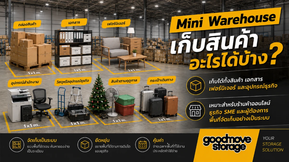 เมื่อไรที่ควรเลือก Mini Warehouse แทนโกดังทั่วไป?